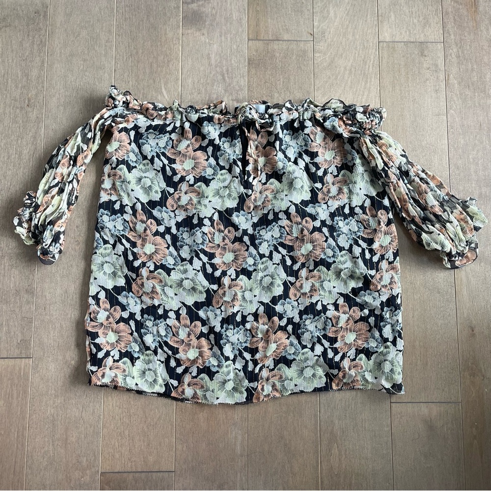 💐 The kooples off the shoulder sequin blouse